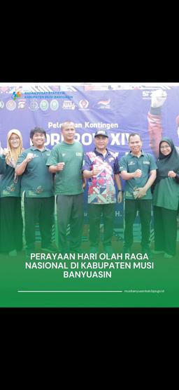 Jalan Sehat Dalam Rangka Hari Olahraga Nasional Kabupaten Musi Banyuasin