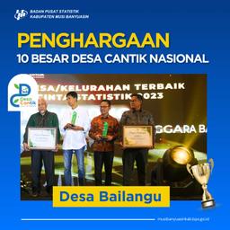 Desa Bailangu Raih Award Desa Cantik Tingkat Nasional 2023